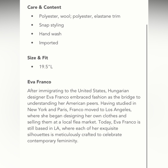 ANTHROPOLOGIE NWT EVA FRANCO KENNEDY HOUNDSTOOTH JACKET ❤️ - Picture 7 of 7